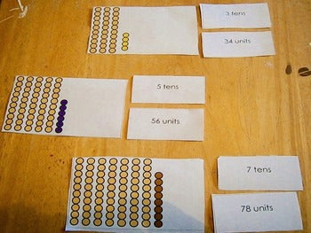 Place Value Tens and Units - montessorikiwi