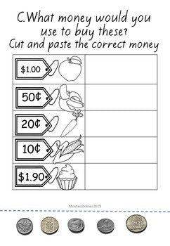 New Zealand Money level 1: what coin would you use - montessorikiwi