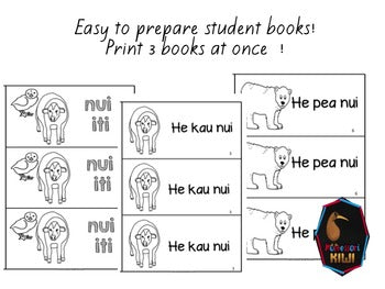 Nui iti- Te Reo Maori emergent reader - montessorikiwi