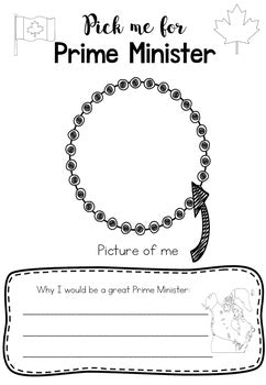 Prime minister Election Activity Canada - montessorikiwi