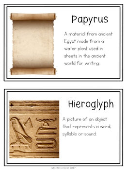 Vocab words for Fourth Great Story (cosmic) - montessorikiwi