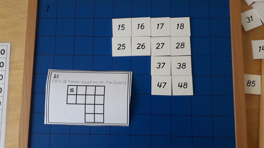 Montessori Hundred Board Activities: Place Value, Skip Counting and Number Sense