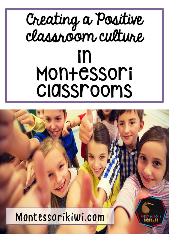 Creating a positive culture in a Montessori classroom