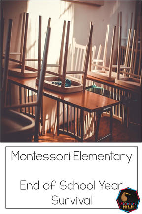 End of year activities for Elementary Montessori