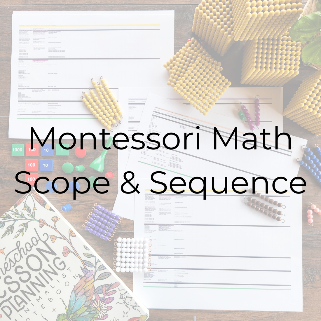 Montessori Math Scope and Sequence