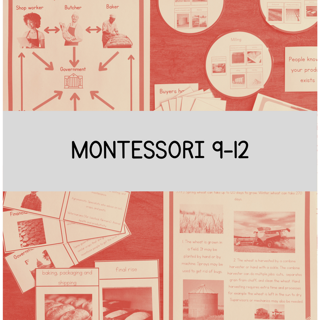 Montessori resources ages 9 to 12