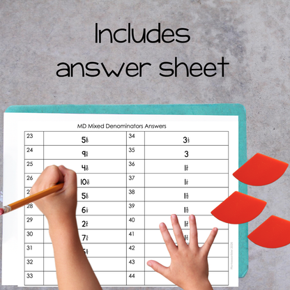 Montessori Adding Fractions with Like Denominators Task Cards | Addition