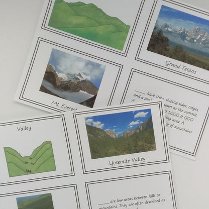 Landform Sorting (Montessori Inspired) - subscription - montessorikiwi