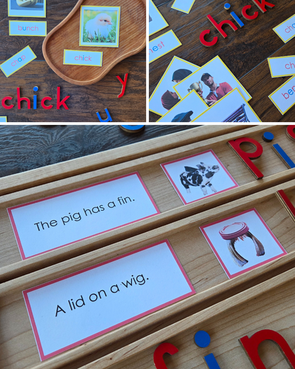 Modern Montessori Science of Reading Bundle , Modern Learn to Read Bundle for home and school (For ages 4-8)