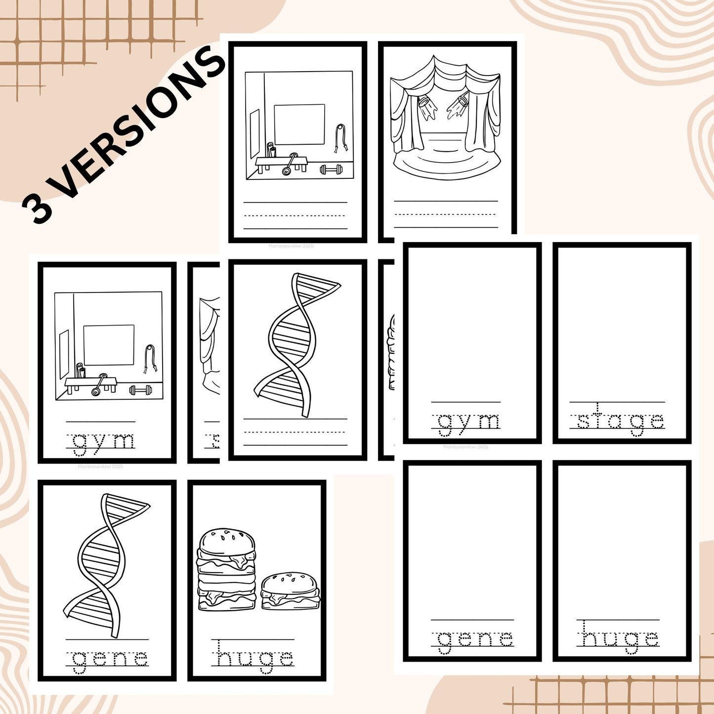 Modern Montessori Reading SOR Soft C & G Revision Booklets (literacy)