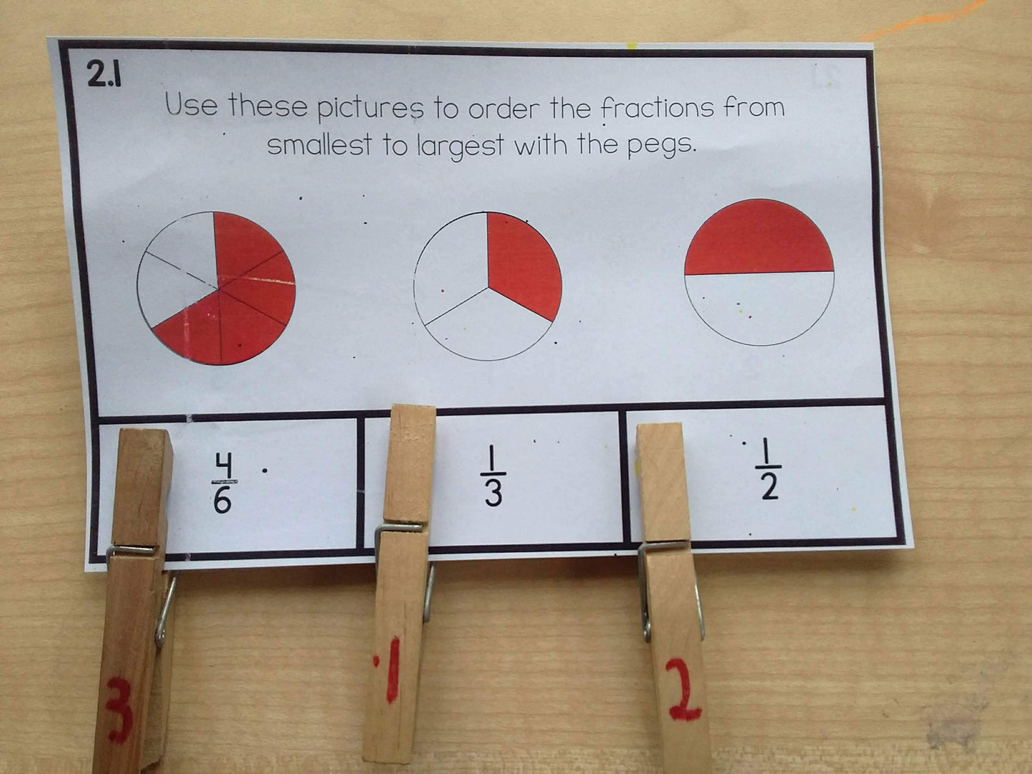 Montessori Inspired Ordering Fractions Activities - subscription - montessorikiwi