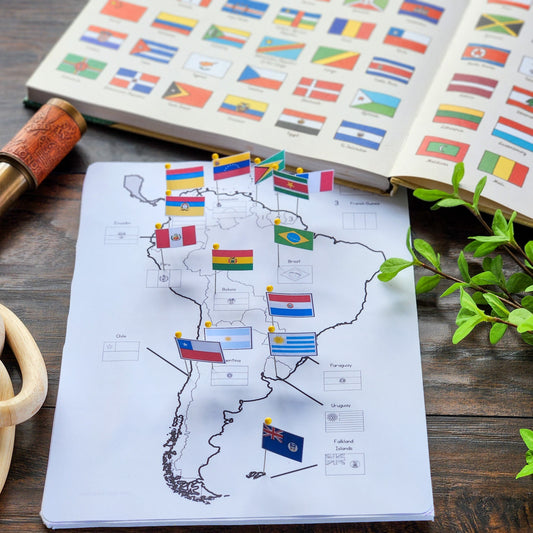 South America Pin Map - subscription - montessorikiwi