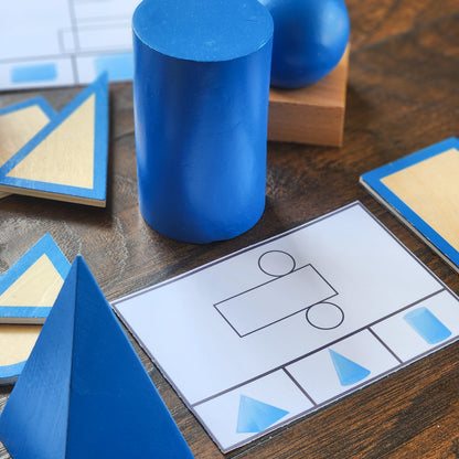 3d shapes nets clip and flip (math) Geometric Solids - subscription - montessorikiwi