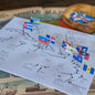 Caribbean Flag Pin Map - montessorikiwi