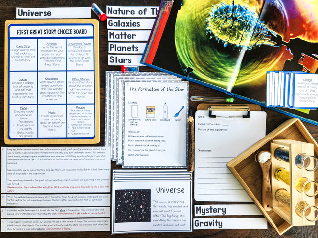 Montessori First Great Story Bundle Montessori Cosmic Education Follow-Up Activities for Kids(cosmic)