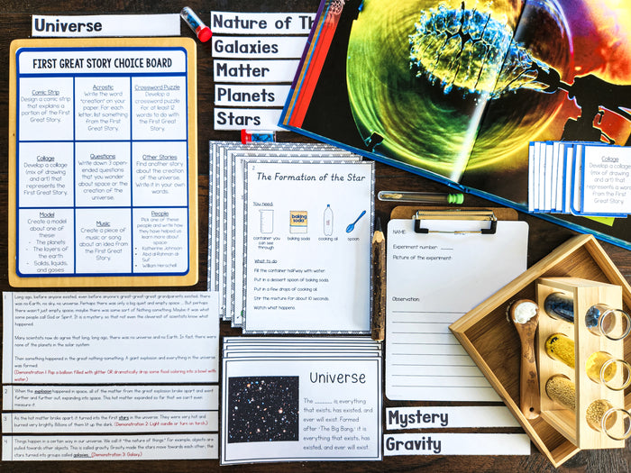 Montessori First Great Story Bundle Montessori Cosmic Education Follow-Up Activities for Kids(cosmic)