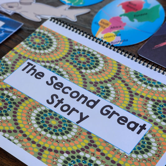 Montessori Second Great Story Script and Powerpoint (cosmic) - montessorikiwi