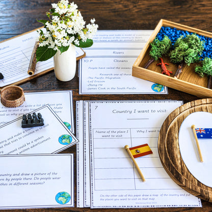Cultural and Physical Geography Research Projects for 6 - 9 year olds - montessorikiwi