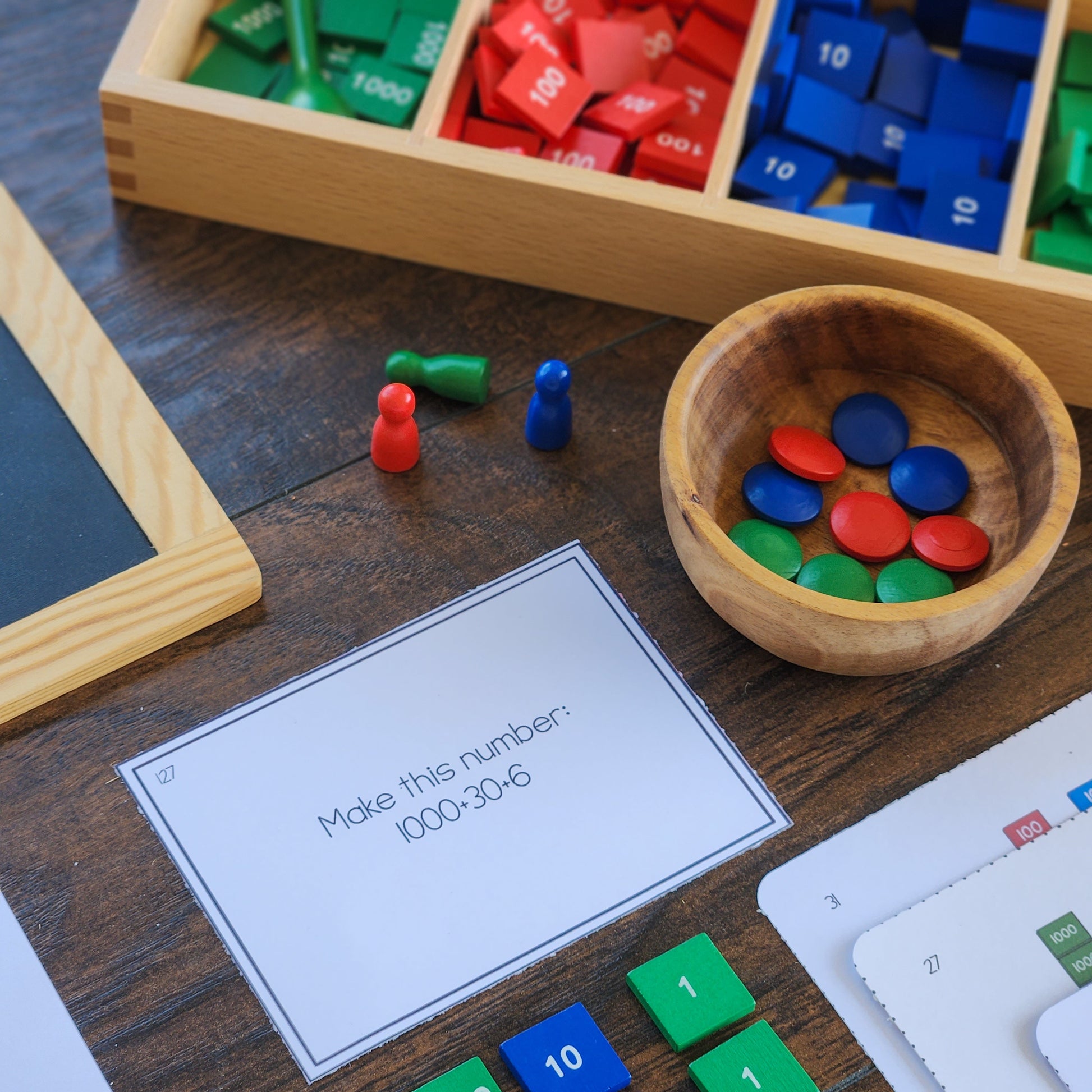 Advanced Place Value Task Cards - subscription - montessorikiwi