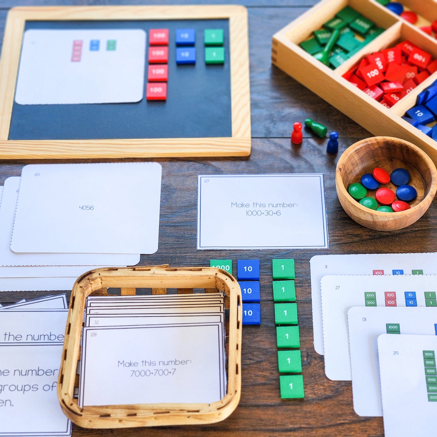 Advanced Place Value Task Cards - subscription - montessorikiwi