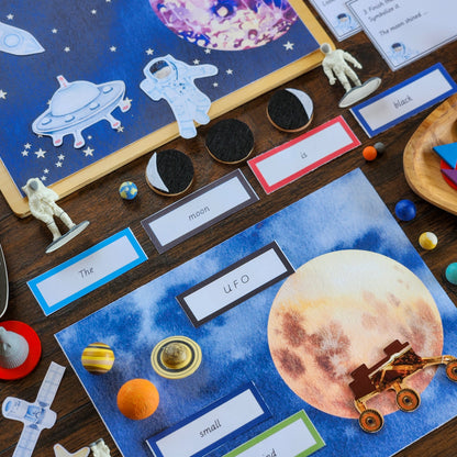 Space Miniature Environment (literacy) - montessorikiwi