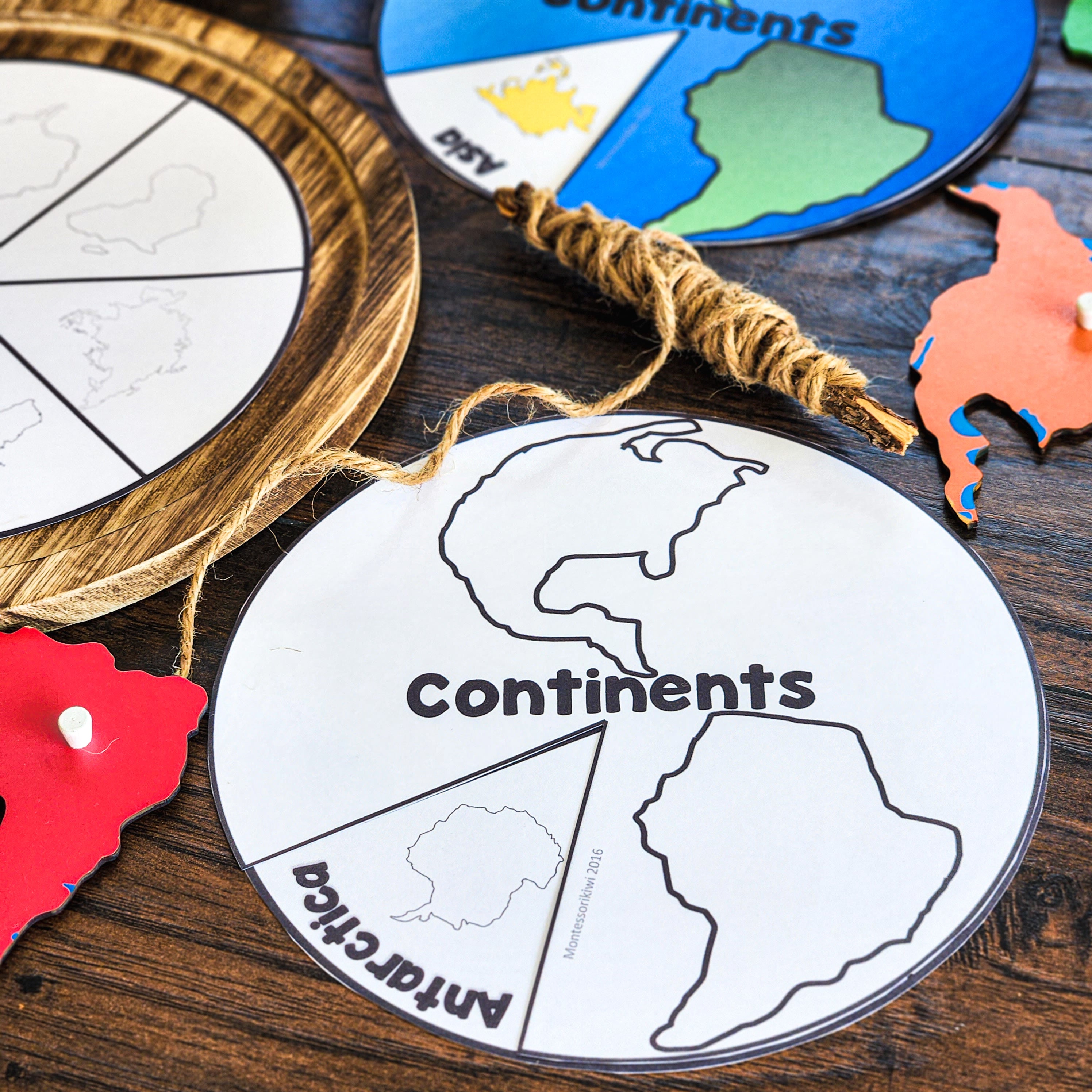 Continent Wheel - FREE β montessorikiwi