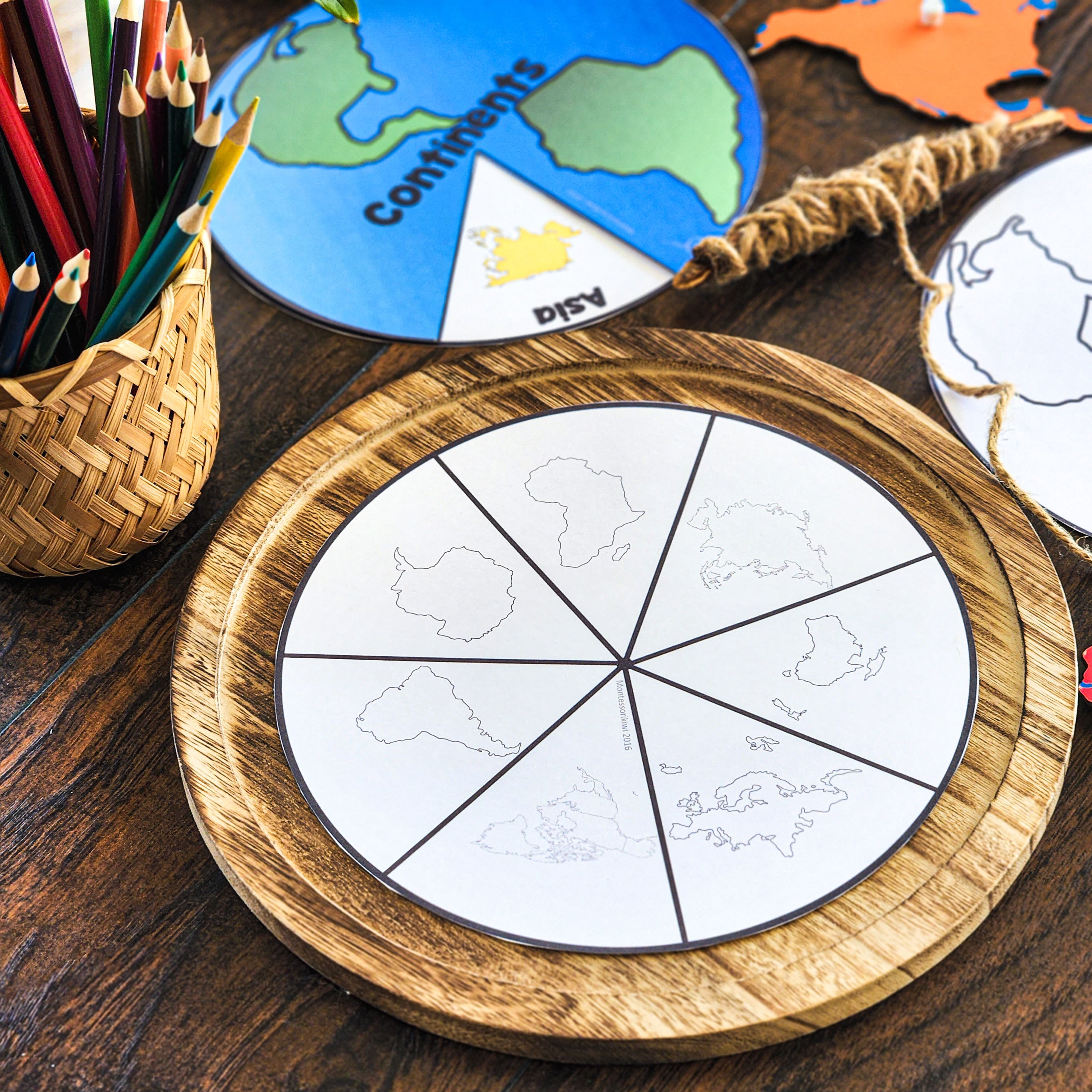 Continent Wheel - FREE β montessorikiwi