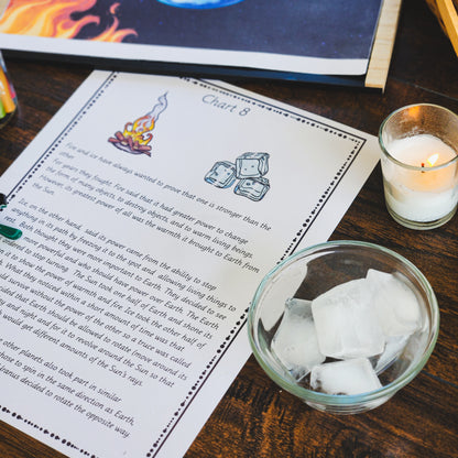 Montessori Fire and Ice impressionistic story printable