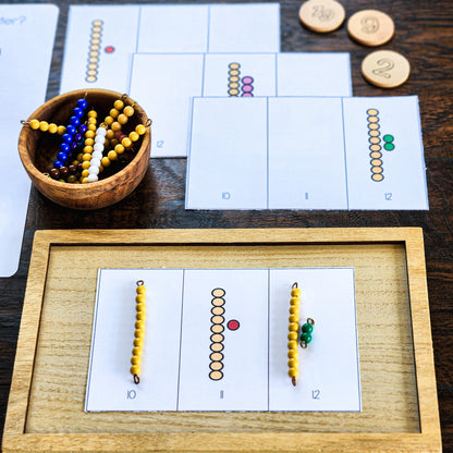 Montessori before and after to 11 - 20 (math) - montessorikiwi