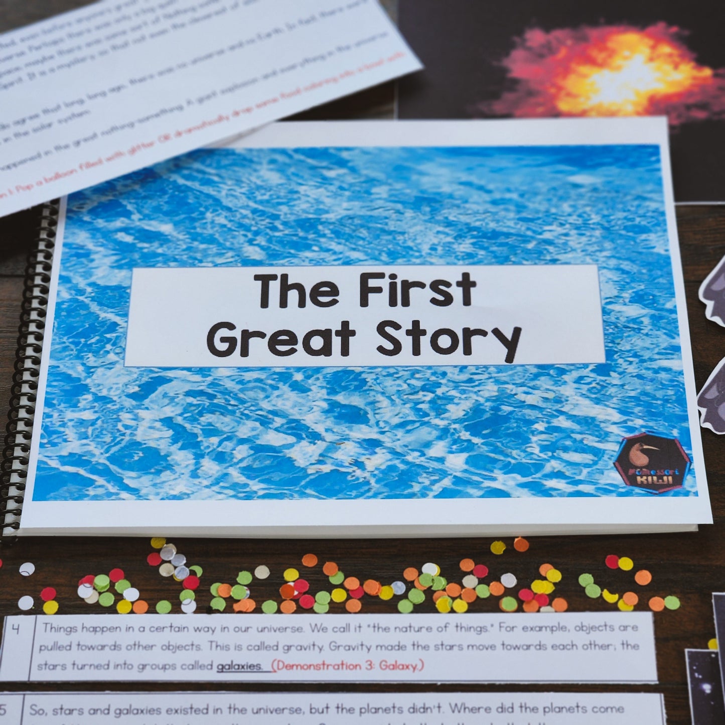 Montessori First Great Story Script and Powerpoint (cosmic) - subscription - montessorikiwi