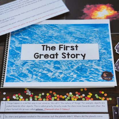 Montessori First Great Story Script and Powerpoint (cosmic) - subscription - montessorikiwi