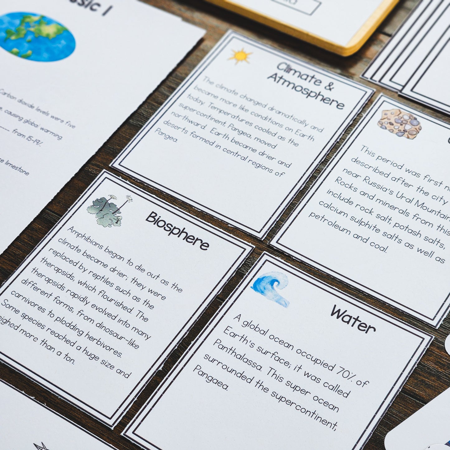 Paleozoic, Mesozoic & Cenozoic Activities Bundle | Montessori Timeline of Life