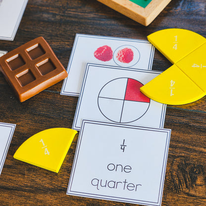 Fraction identification and sorting - subscription - montessorikiwi