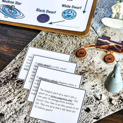 Life Cycle of a Star Craftivity - Space (cosmic) - subscription - montessorikiwi