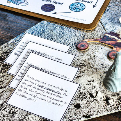 Life Cycle of a Star Craftivity - Space (cosmic) - subscription - montessorikiwi