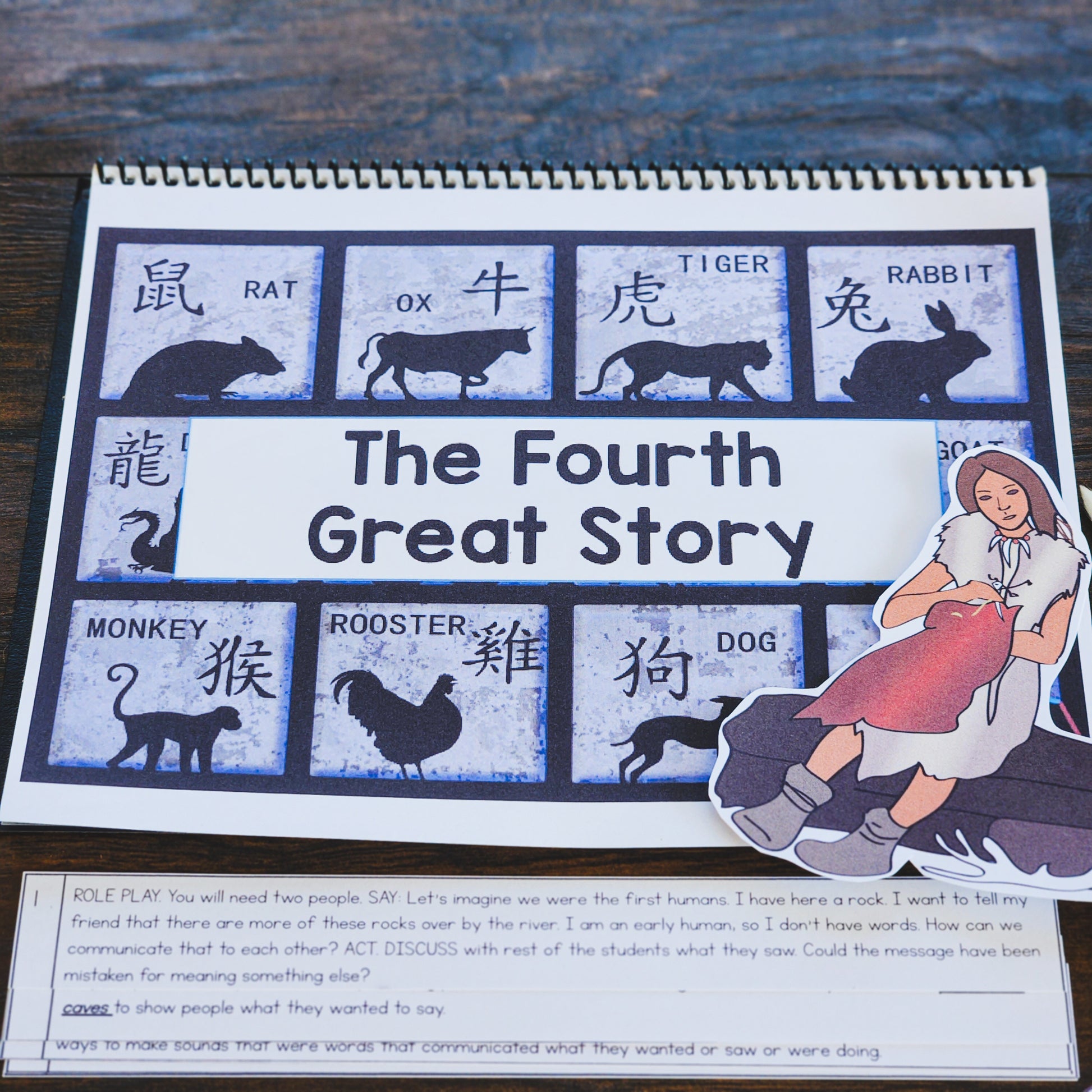 Montessori Fourth Great Story Script and Powerpoint (cosmic) - montessorikiwi