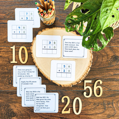Montessori math: Adding with 10s Golden Beads and Stamp Game - montessorikiwi