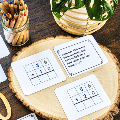 Montessori math: Adding with 10s Golden Beads and Stamp Game - montessorikiwi