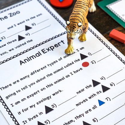 Montessori grammar activity set 1  (literacy) - montessorikiwi