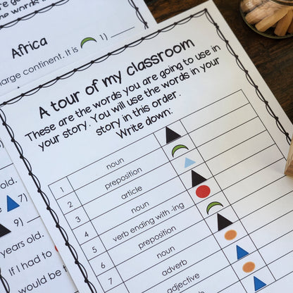 Montessori Grammar Activity Set 2  (literacy) - subscription - montessorikiwi