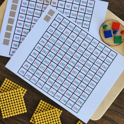 Hundreds Boards Charts - FREE - montessorikiwi