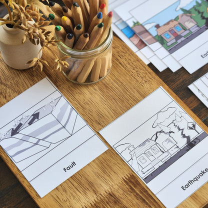Earthquake Matching Cards - montessorikiwi