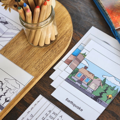 Earthquake Matching Cards - montessorikiwi