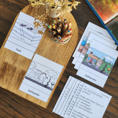 Earthquake Matching Cards - montessorikiwi