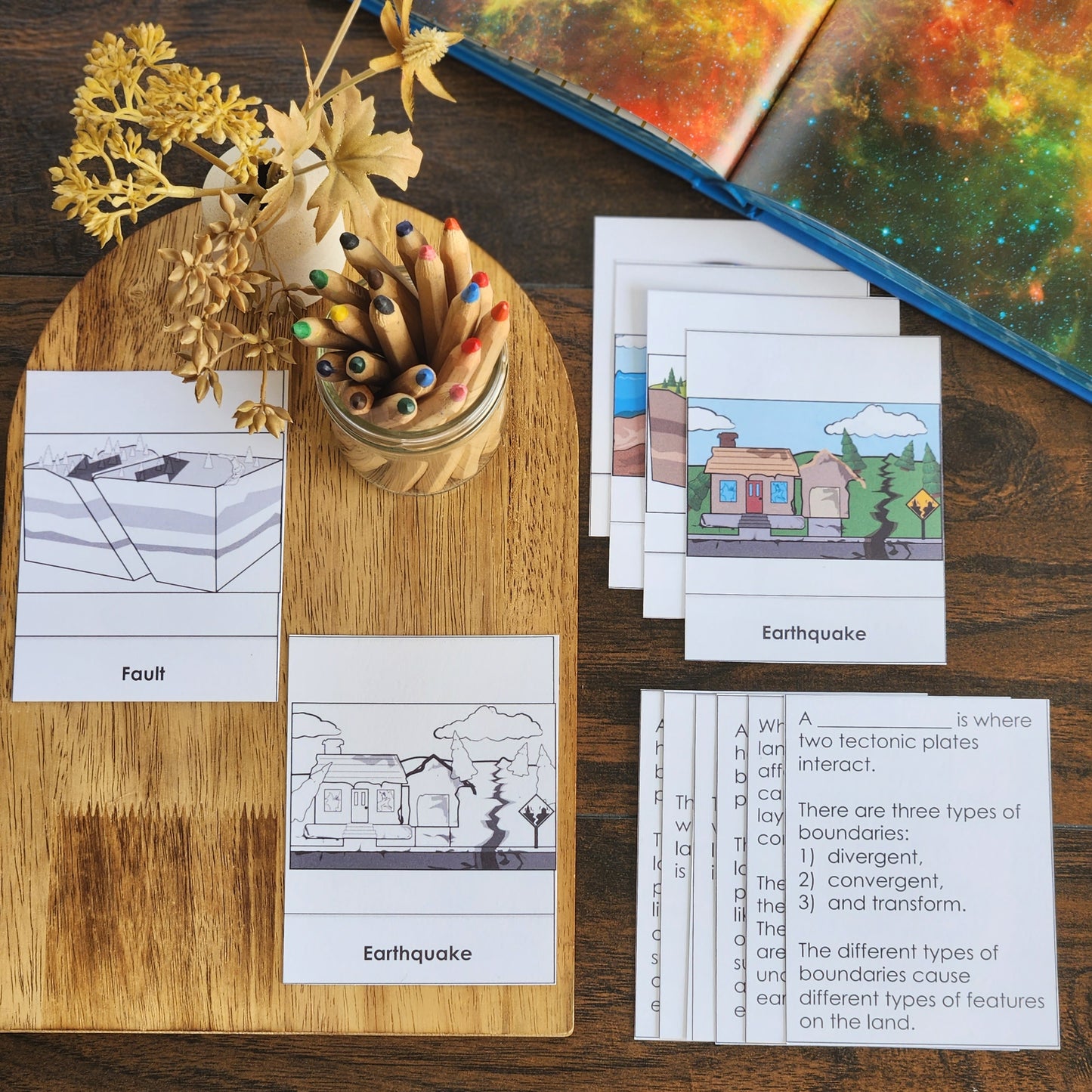 Earthquake Matching Cards - montessorikiwi