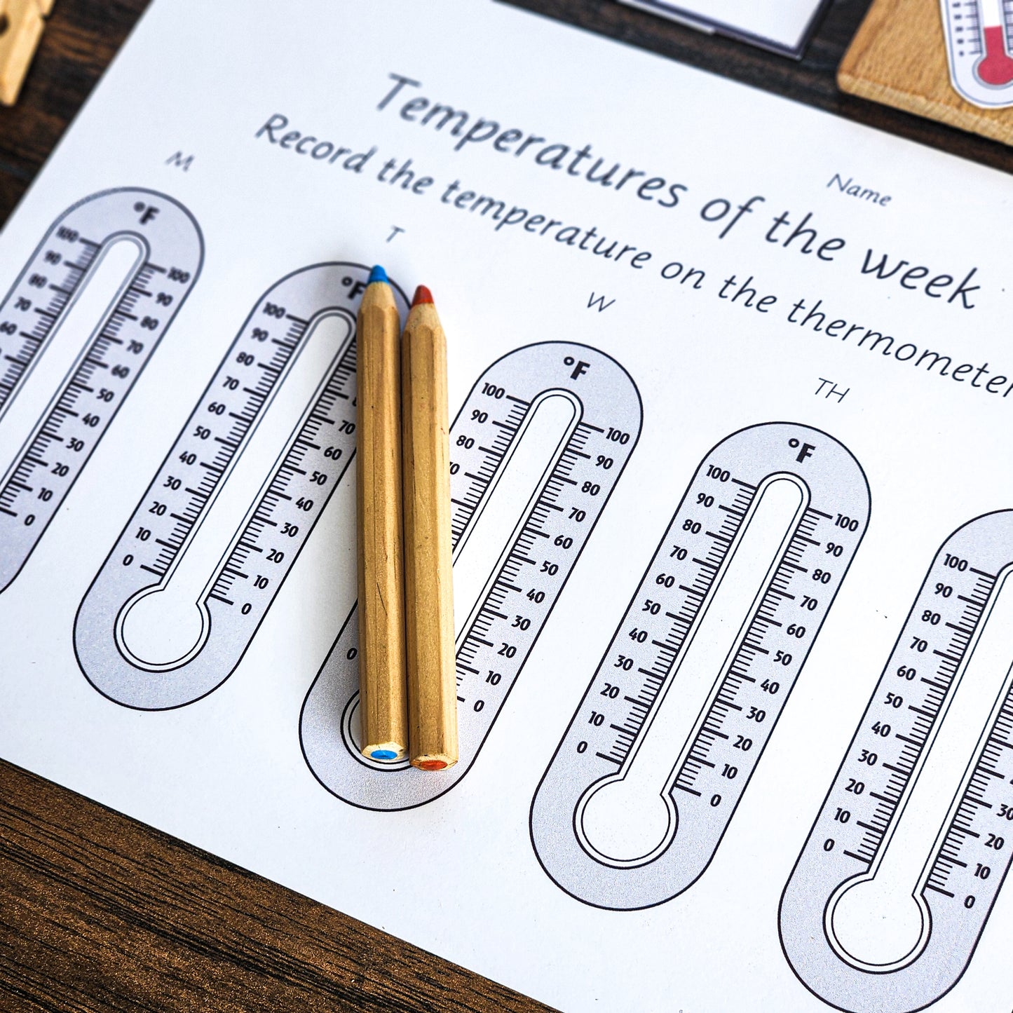 Montessori Measurement: Temperature - subscription - montessorikiwi