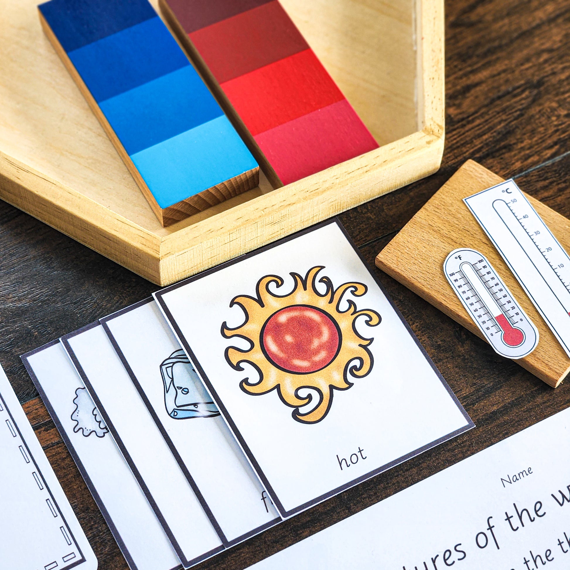 Montessori Measurement: Temperature - subscription - montessorikiwi