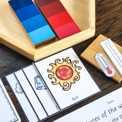 Montessori Measurement: Temperature - subscription - montessorikiwi