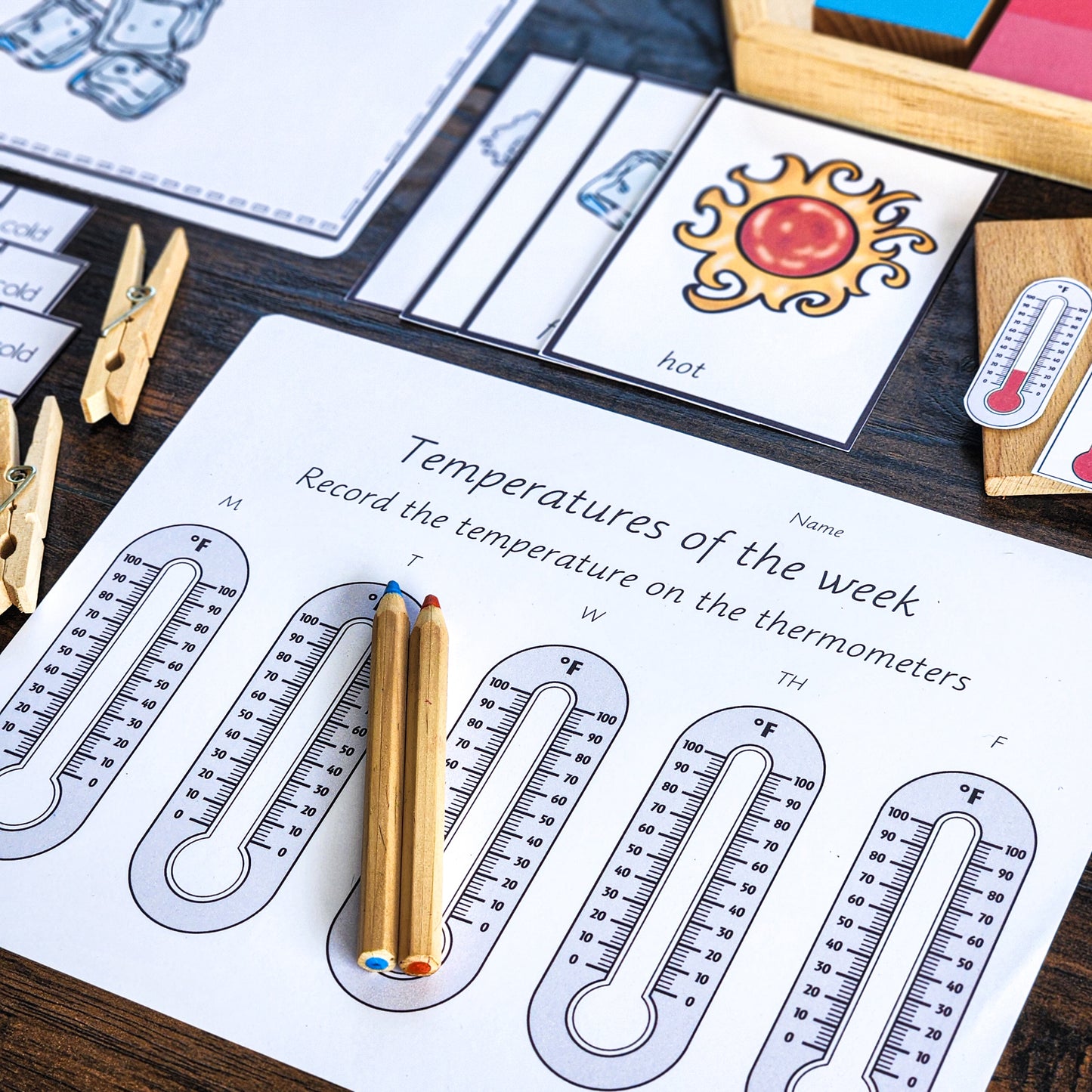 Montessori Measurement: Temperature - subscription - montessorikiwi