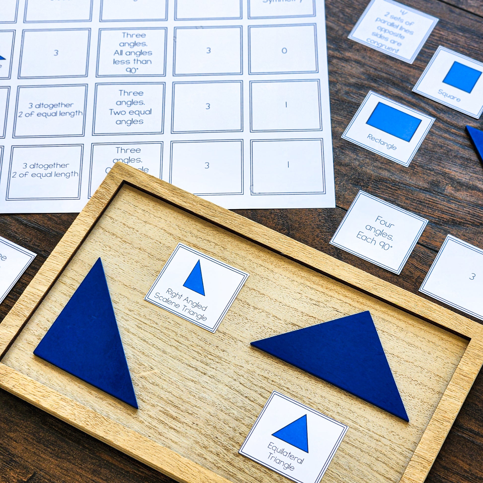 2d Shape sort activity - montessorikiwi